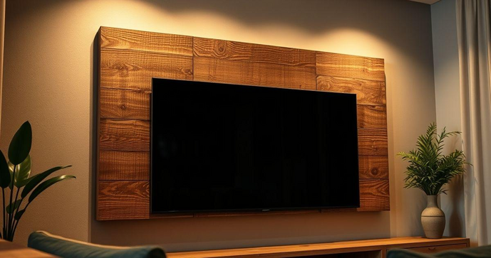 Painel de Madeira Rústica para TV: Estilo e Praticidade