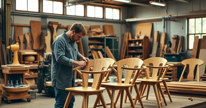 Fábrica de cadeiras de madeira que une qualidade e design