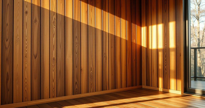 Deck de madeira na parede transforma ambientes com estilo e aconchego