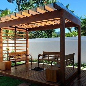 Pergolado de madeira para jardim Pergolado de madeira para jardim