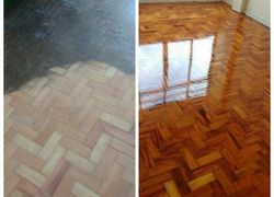 raspagem de piso de madeira